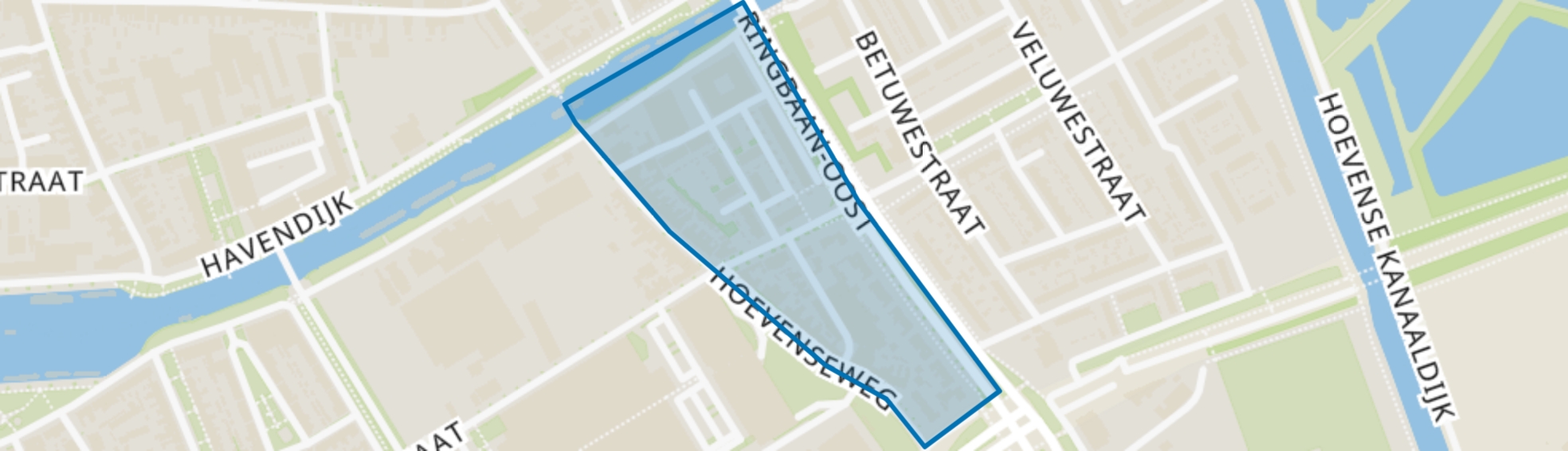 Hoevenseweg, Tilburg map