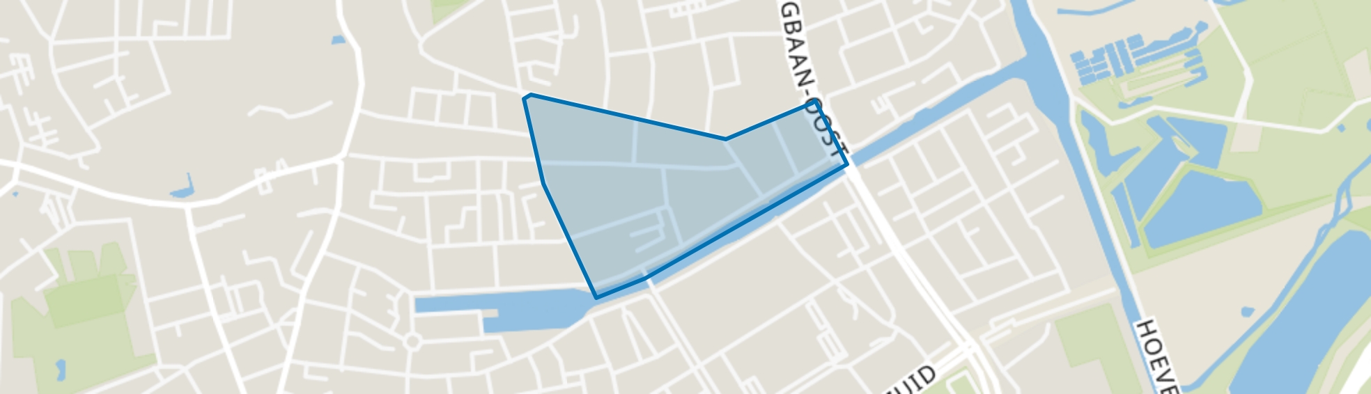 Hoogvenne Oost, Tilburg map