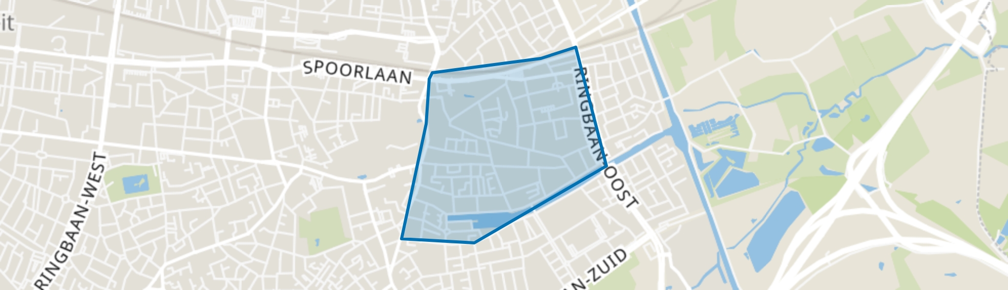 Hoogvenne, Tilburg map