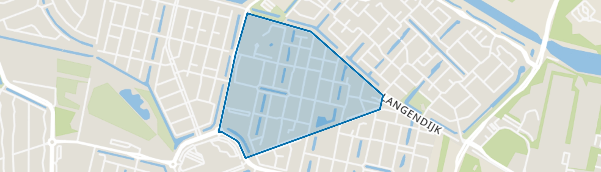 Huibeven West, Tilburg map