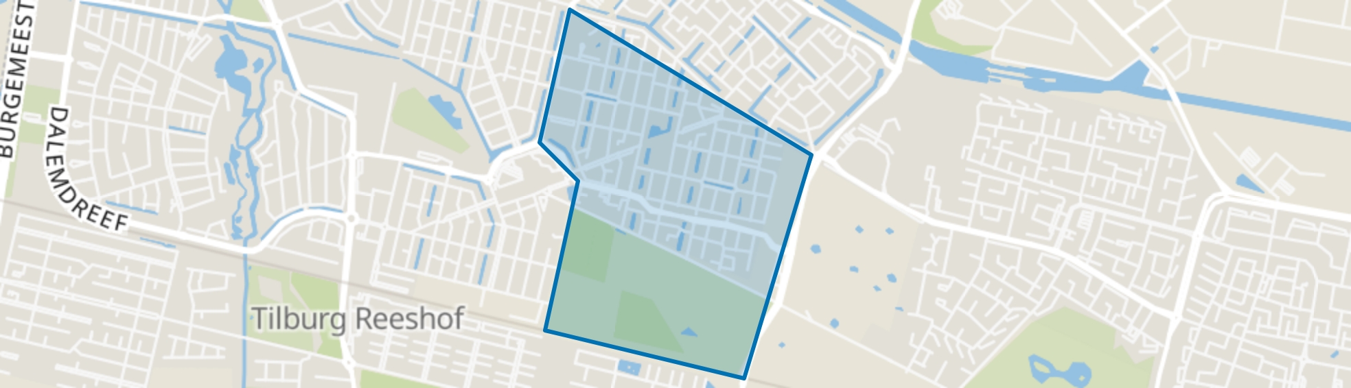 Huibeven, Tilburg map
