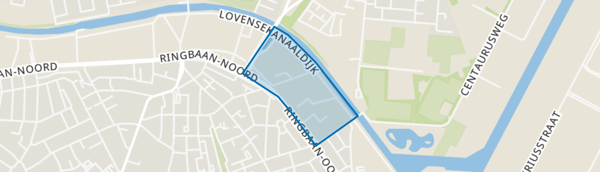 Ind.terrein Kanaalzone Noord-Oost, Tilburg map