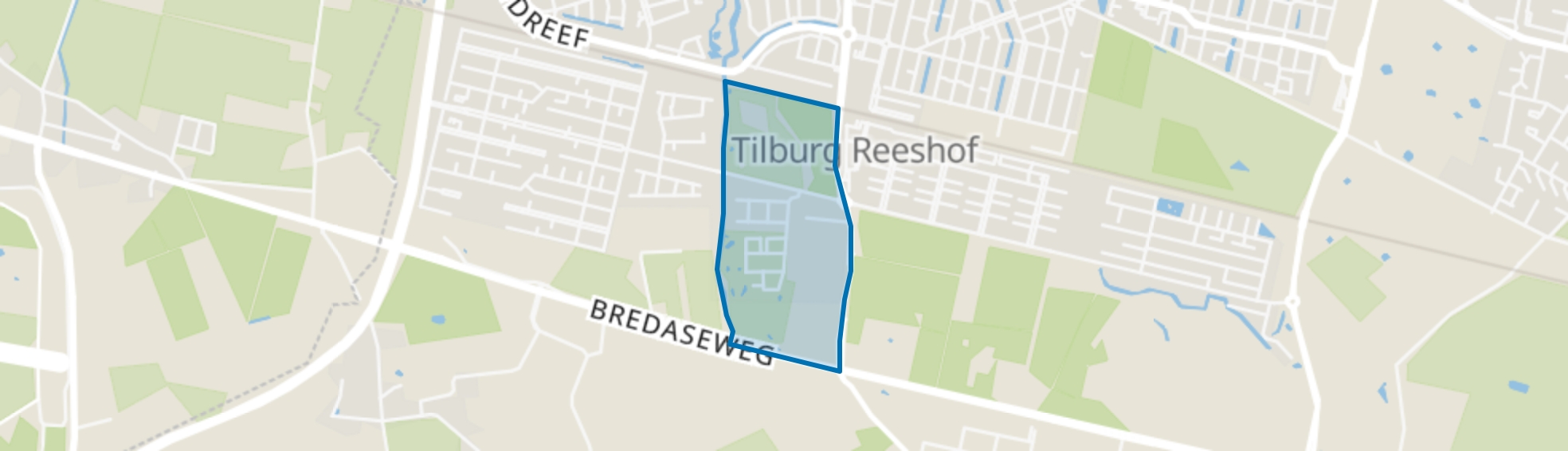 Koolhoven Oost, Tilburg map