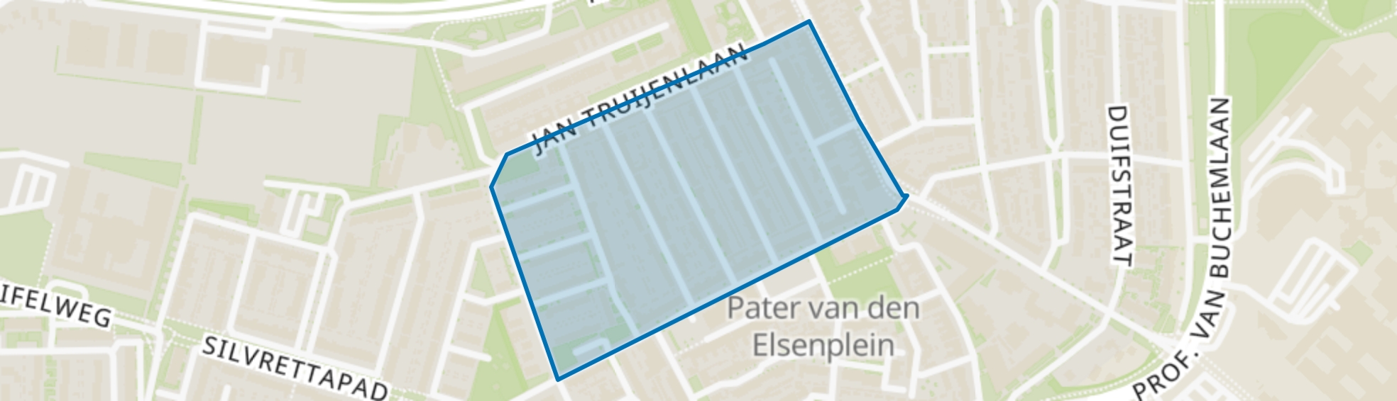 Landbouwbuurt, Tilburg map
