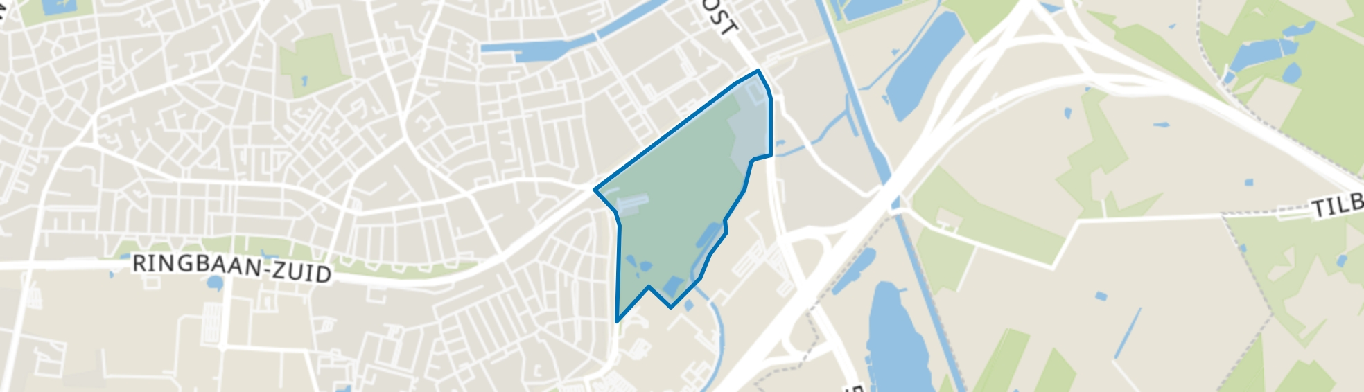 Leijpark, Tilburg map