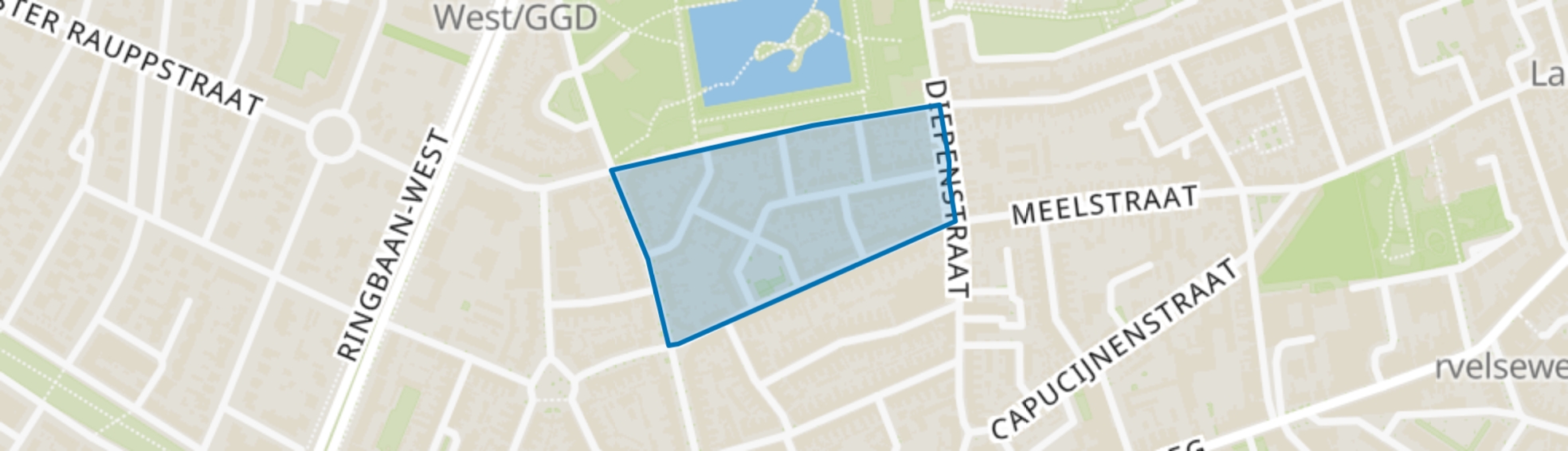 Schildersbuurt Noord, Tilburg map