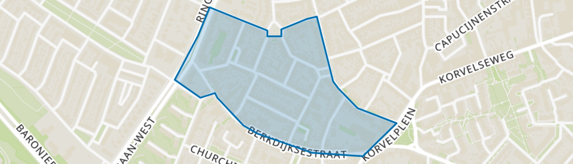 Schrijversbuurt, Tilburg map