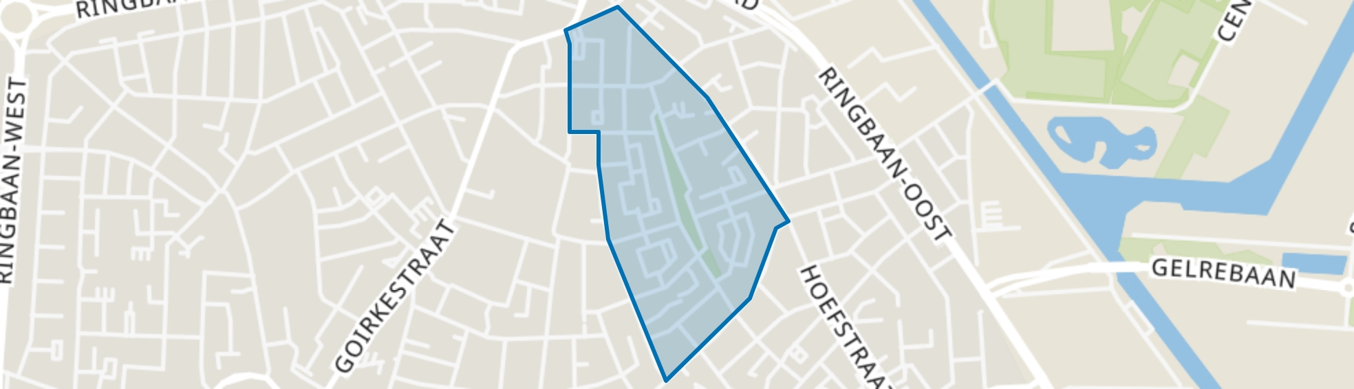 Sint Pieterspark, Tilburg map