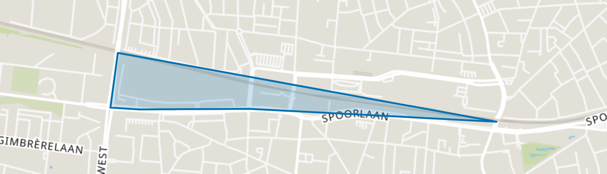 Spoorzone Zuid, Tilburg map