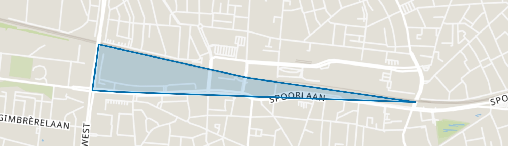 Spoorzone Zuid, Tilburg map