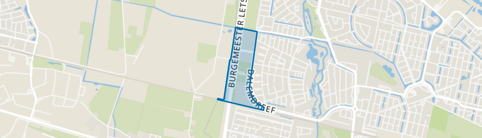 Stadsrand Dalem Zuid, Tilburg map