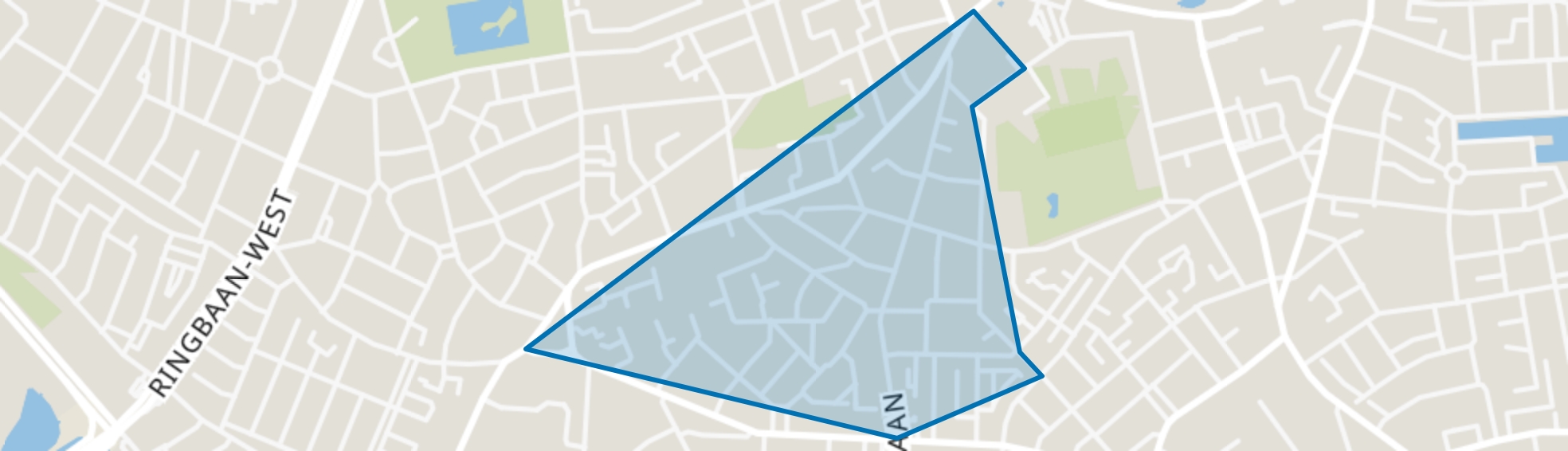 Trouwlaan - Uitvindersbuurt, Tilburg map
