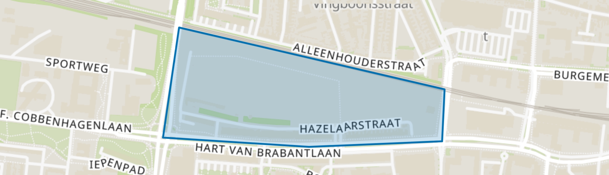 VGL-terrein, Tilburg map