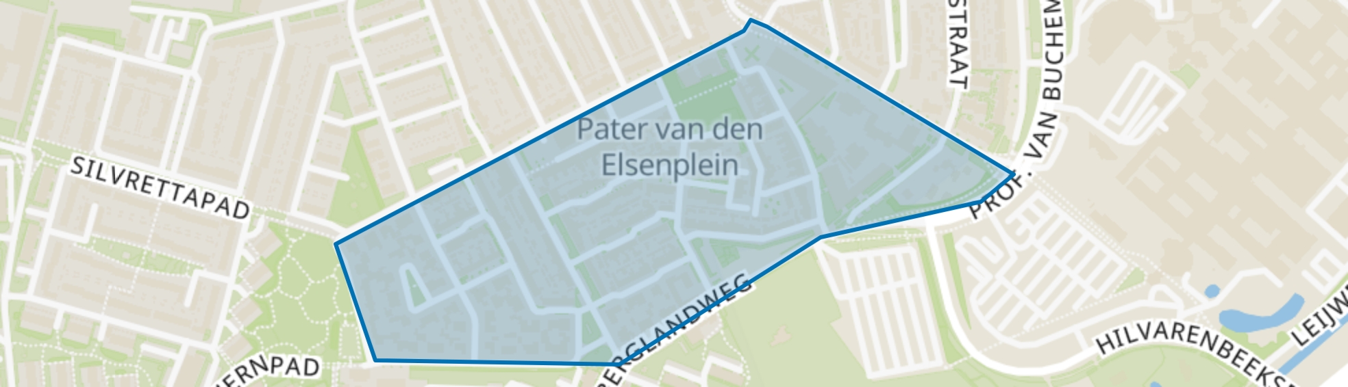 Visserijbuurt, Tilburg map