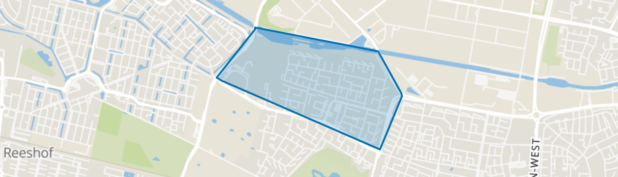 Wandelbos Noord, Tilburg map