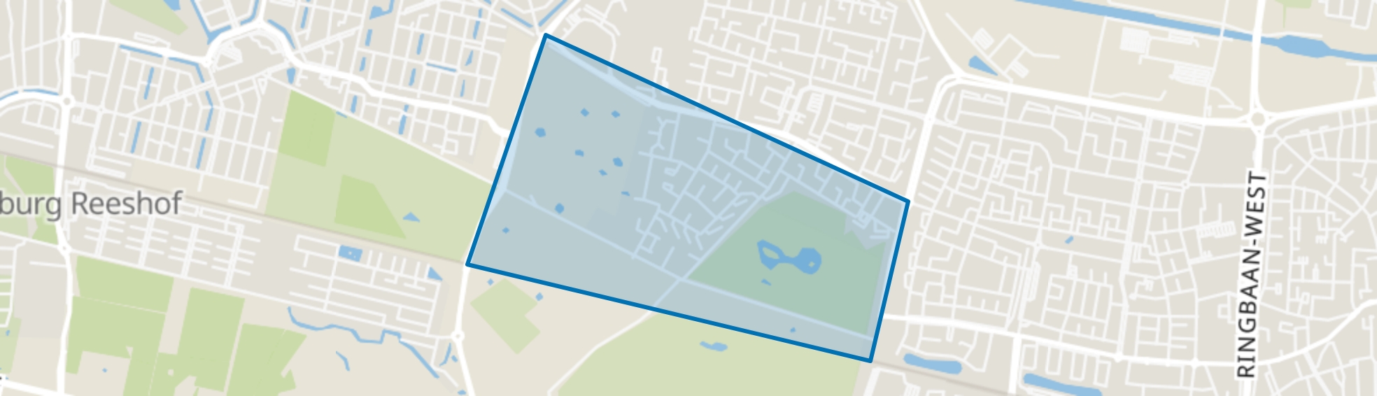 Wandelbos Zuid, Tilburg map
