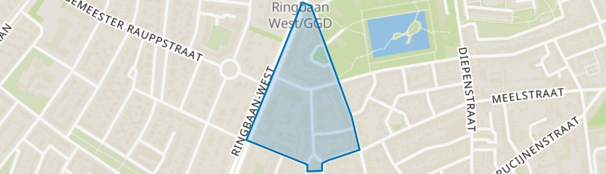 Westend, Tilburg map