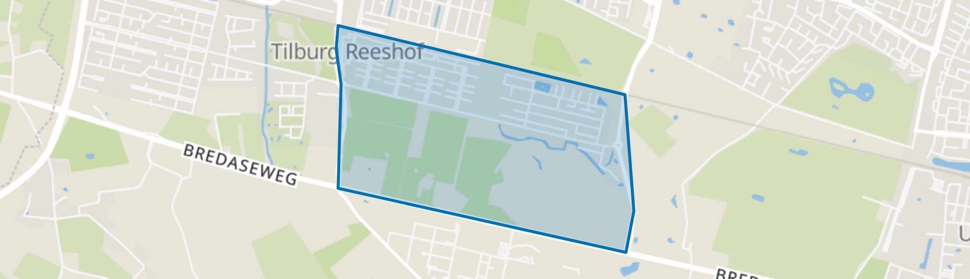 Witbrant, Tilburg map