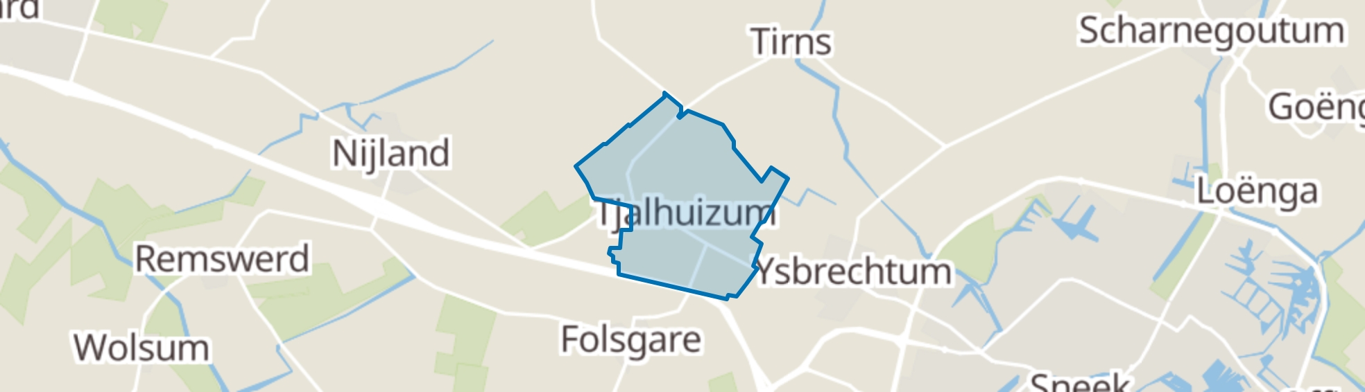 Tjalhuizum map