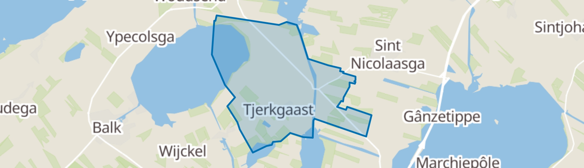 Tjerkgaast map