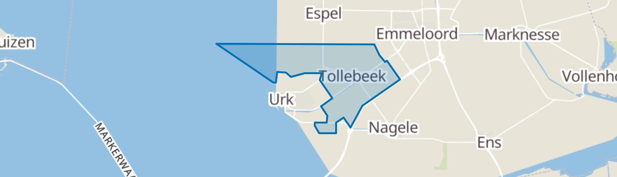 Tollebeek map