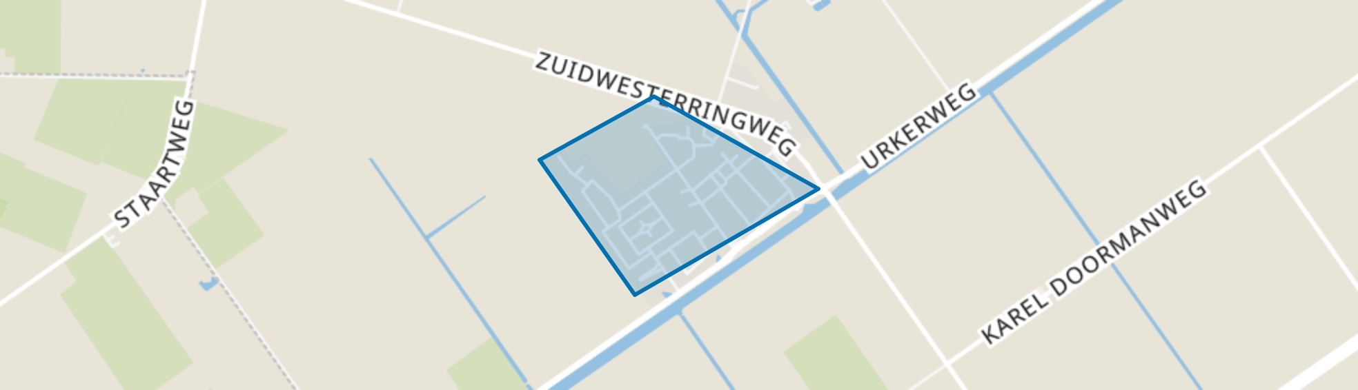 Tollebeek-woonkern, Tollebeek map