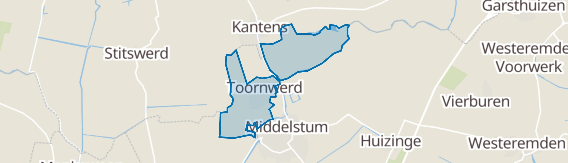 Toornwerd map