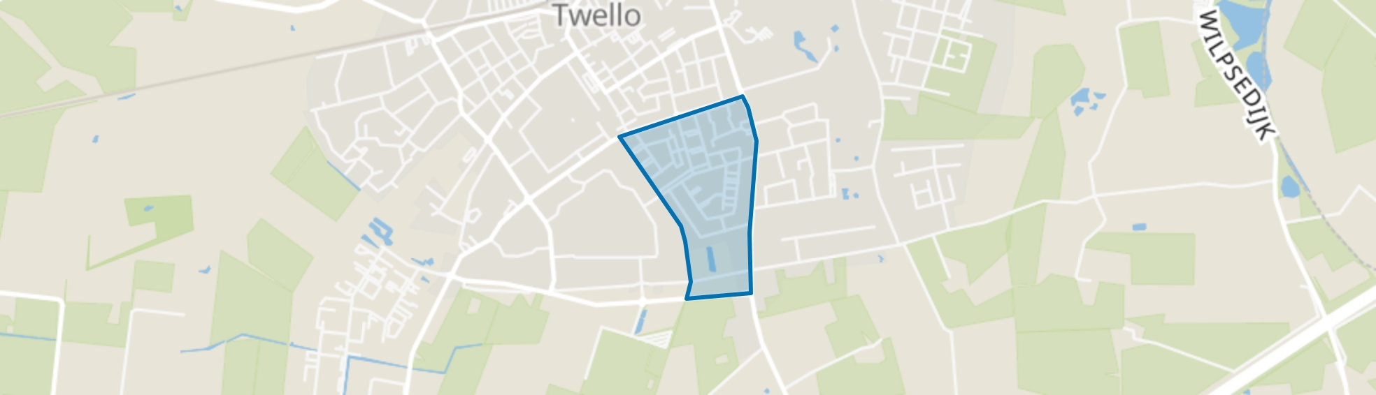 Twello De Vijfhoek, Twello map