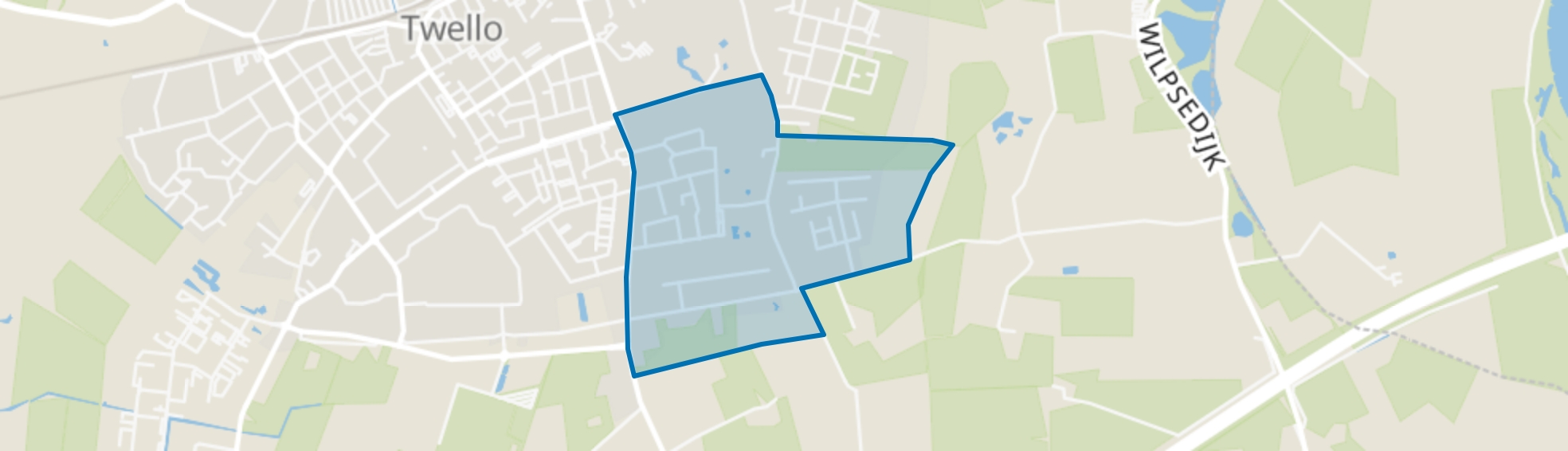 Twello Omg. Veenhuisweg en De Schaker, Twello map