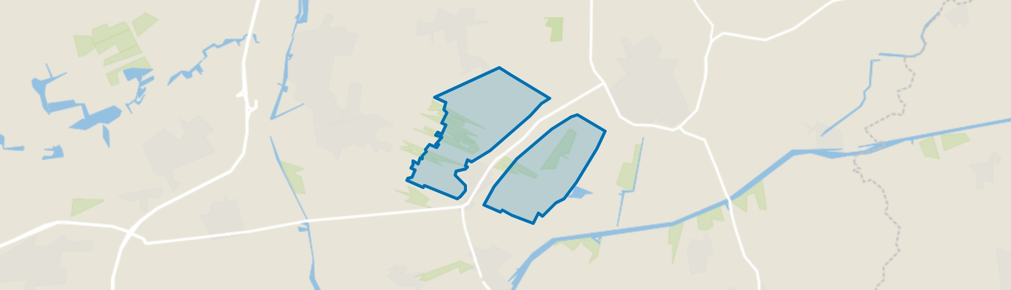 Verspreide huizen Twijzel, Twijzel map