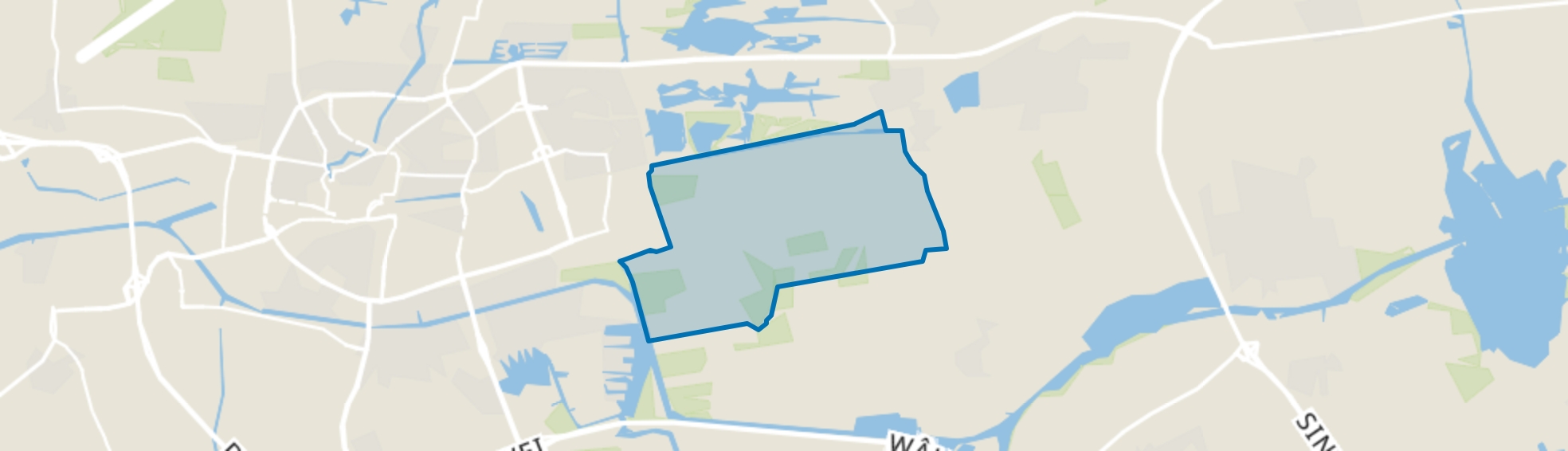 Verspreide huizen Tytsjerk, Tytsjerk map