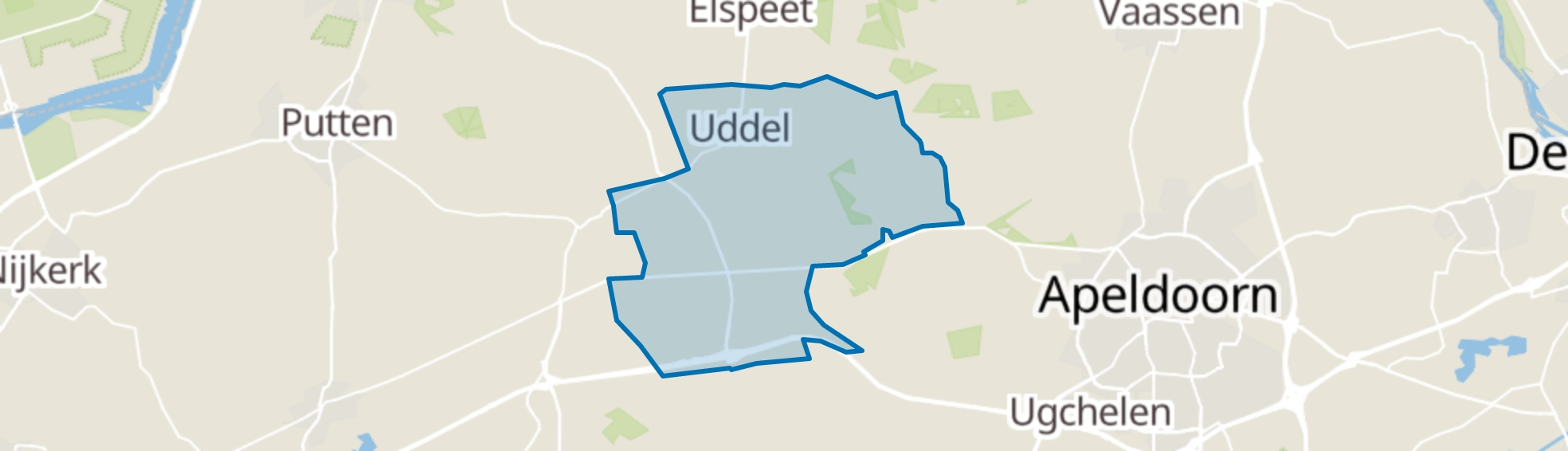 Uddel map