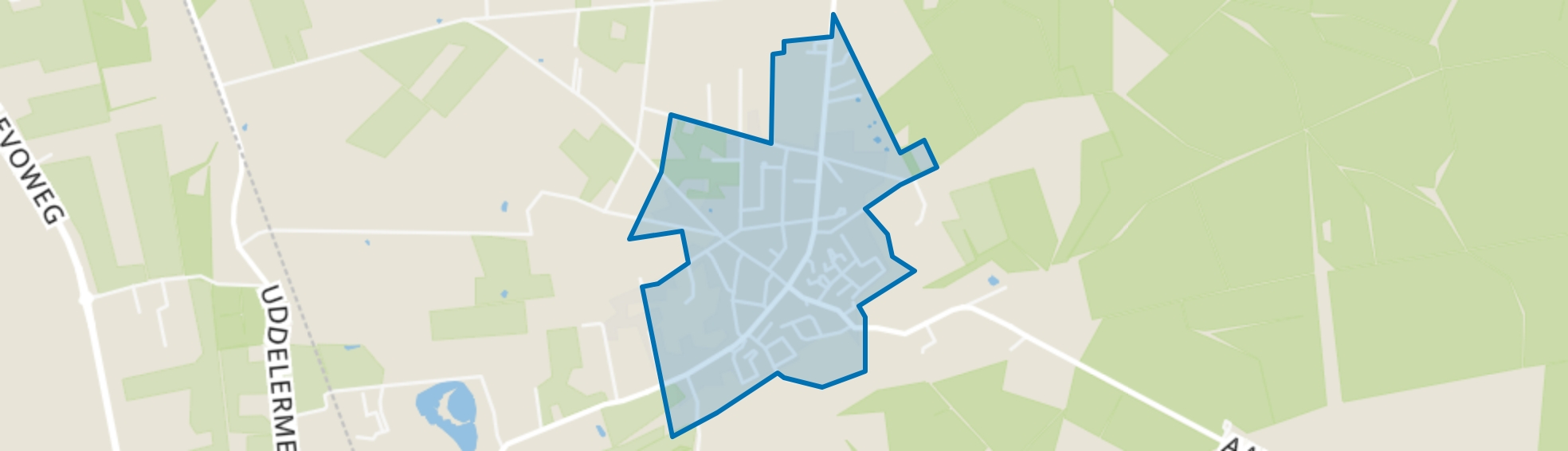 Uddel, Uddel map