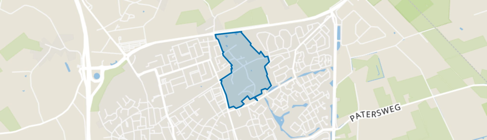 Buurtschap Hoeven, Uden map