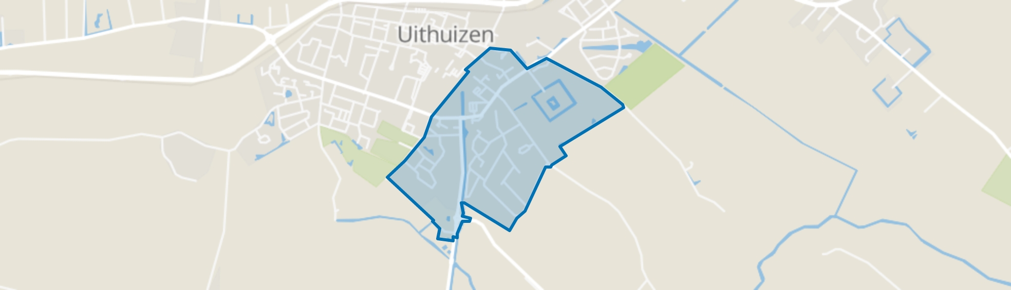 Uithuizen Zuid - Oost, Uithuizen map