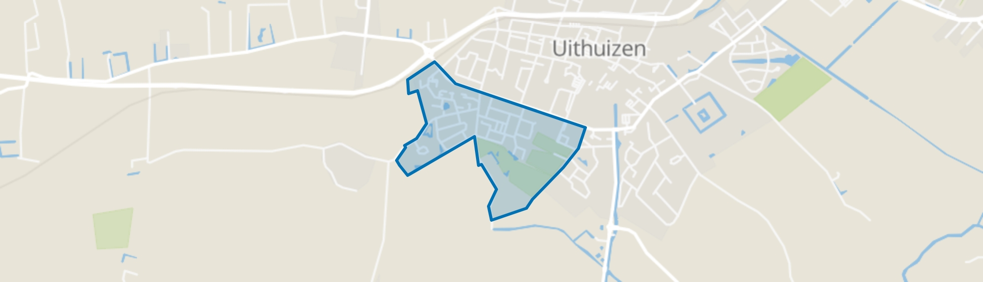 Uithuizen Zuid - West, Uithuizen map