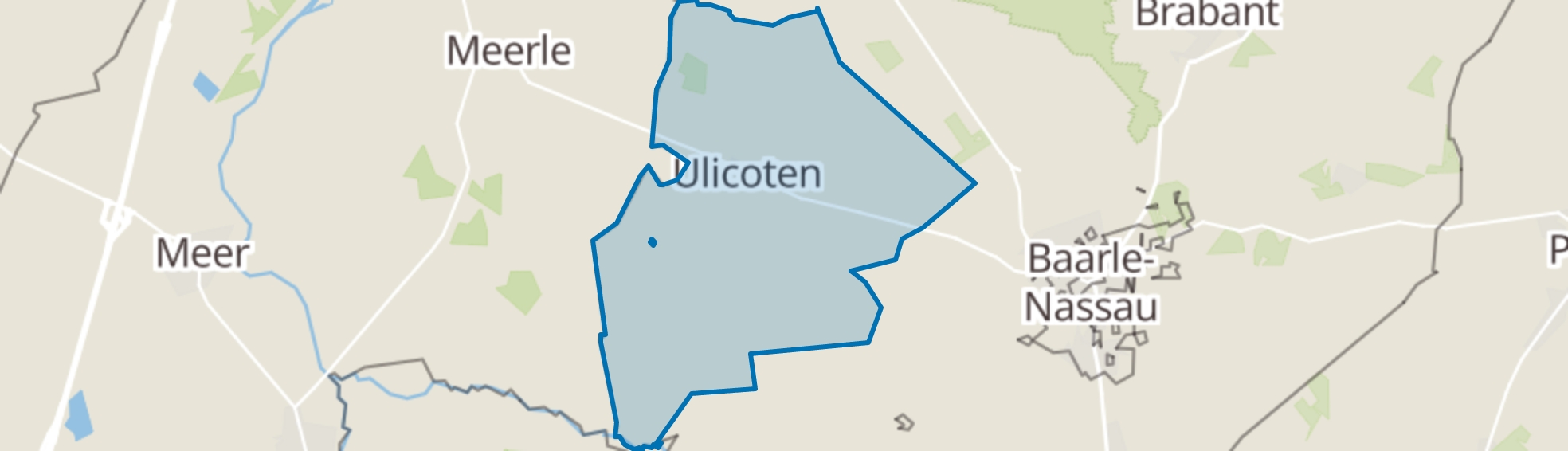 Ulicoten map