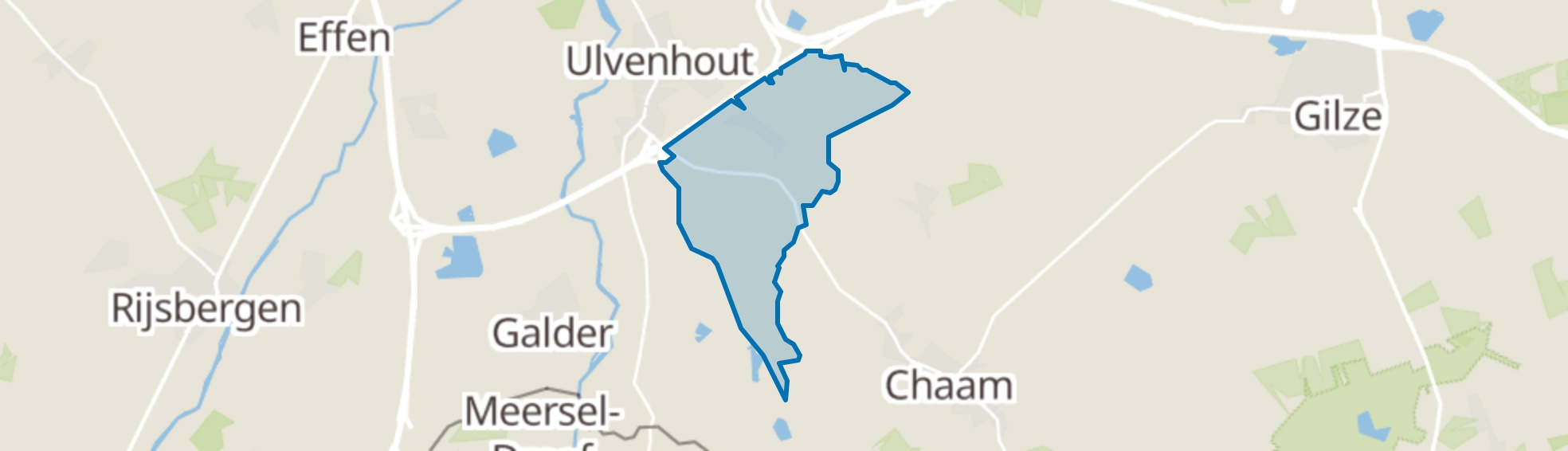 Ulvenhout (Gem. Alphen-Chaam) map