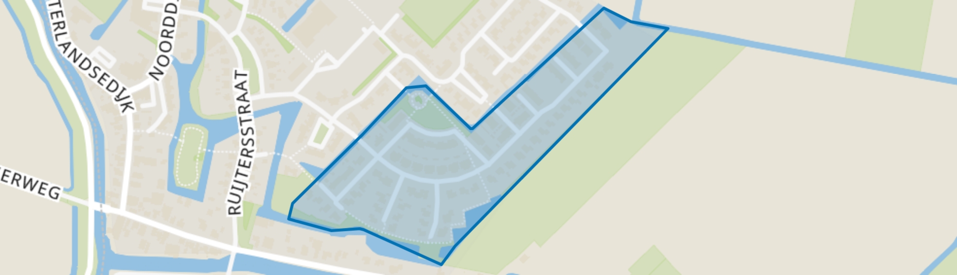 Geesterland en omgeving, Ursem (Gem. Koggenland) map