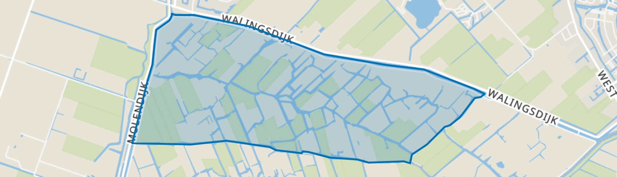 Mijzerdijk, Ursem (Gem. Koggenland) map