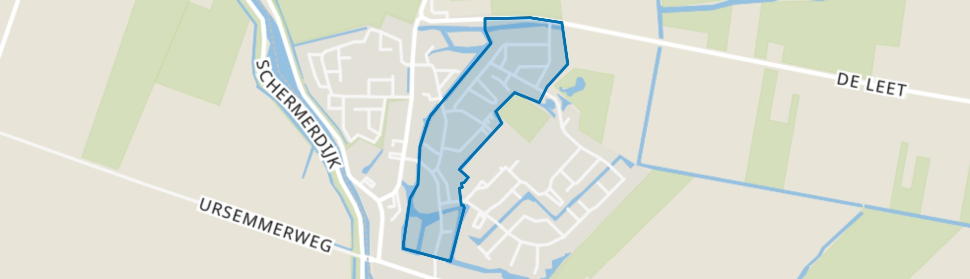 Ruijterstraat en omgeving, Ursem (Gem. Koggenland) map