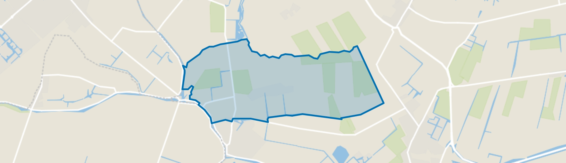 Ursem Verspreide huizen Noord, Ursem (Gem. Koggenland) map