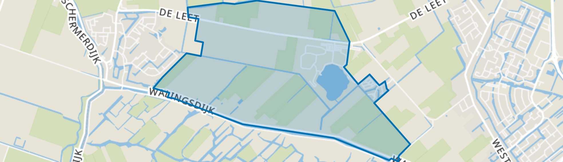 Ursem Verspreide huizen Oost, Ursem (Gem. Koggenland) map