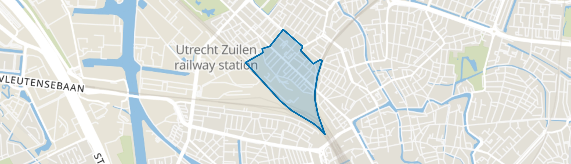 2e Daalsebuurt en omgeving, Utrecht map