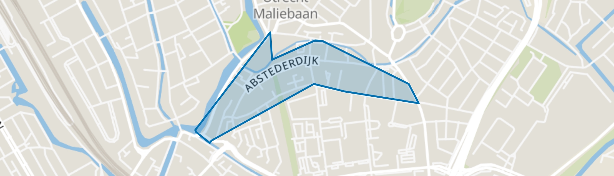 Abstede, Tolsteegsingel e.o., Utrecht map