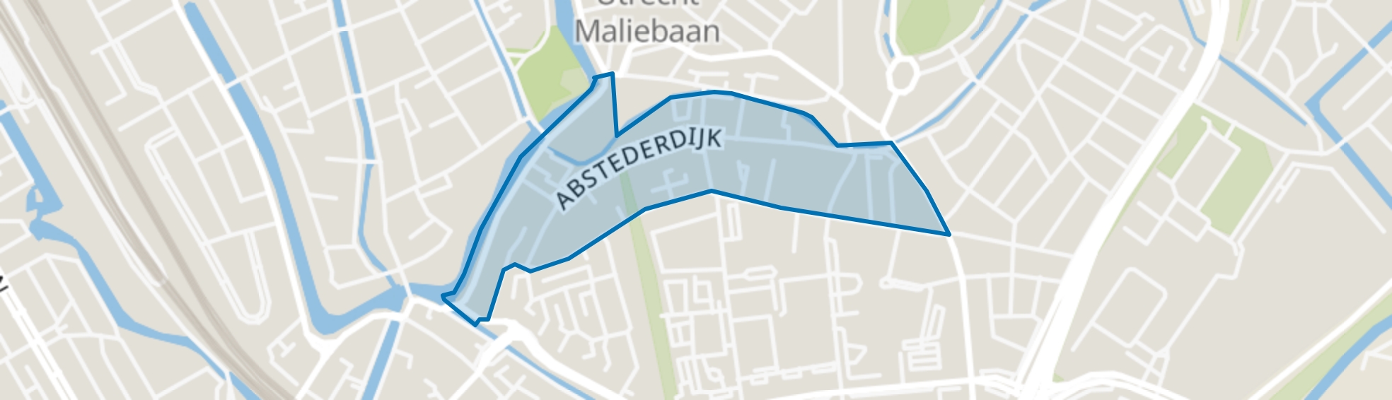 Abstede, Tolsteegsingel e.o., Utrecht map