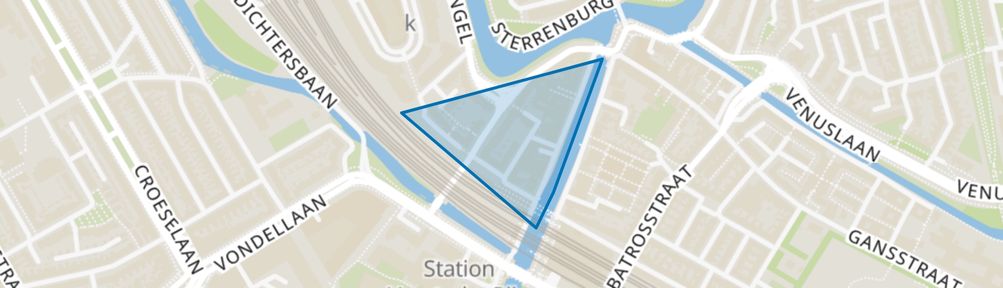 Bleekstraat en omgeving, Utrecht map
