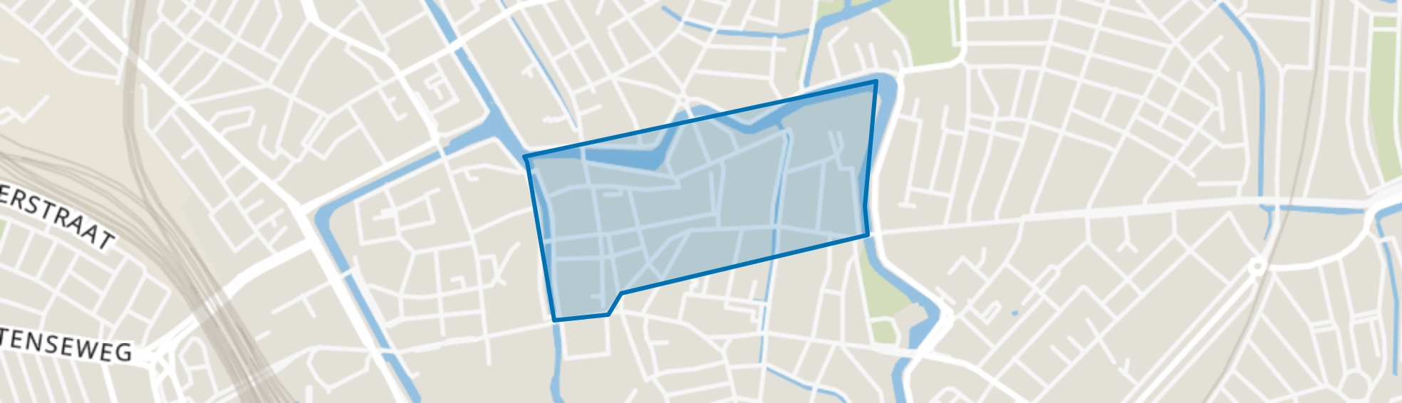 Breedstraat en Plompetorengracht en omgeving, Utrecht map
