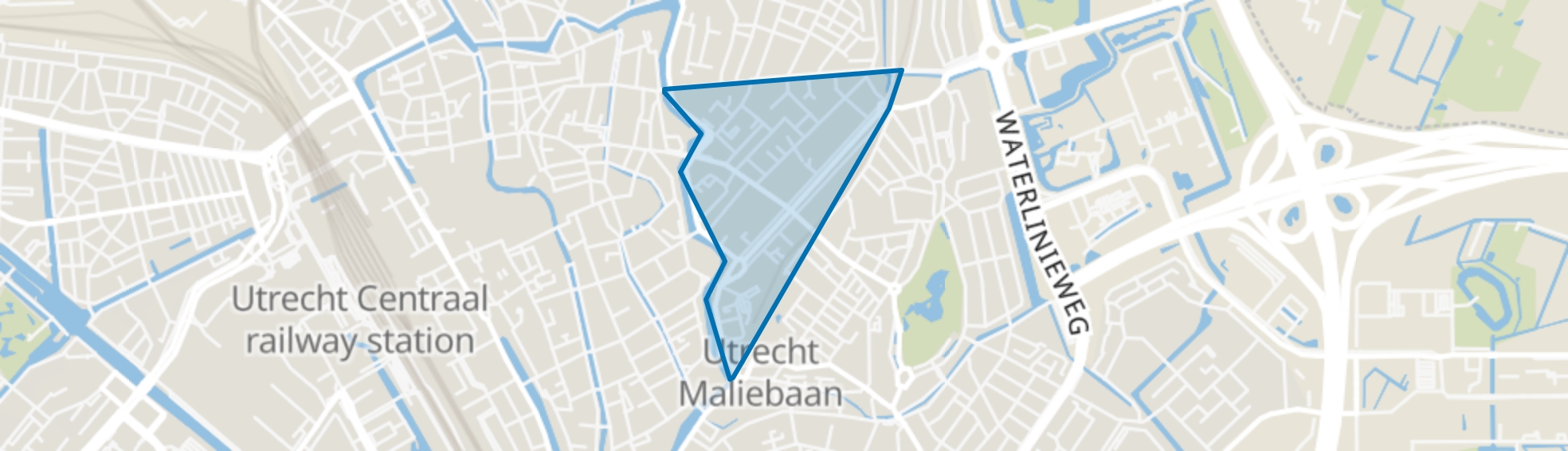 Buiten Wittevrouwen, Utrecht map
