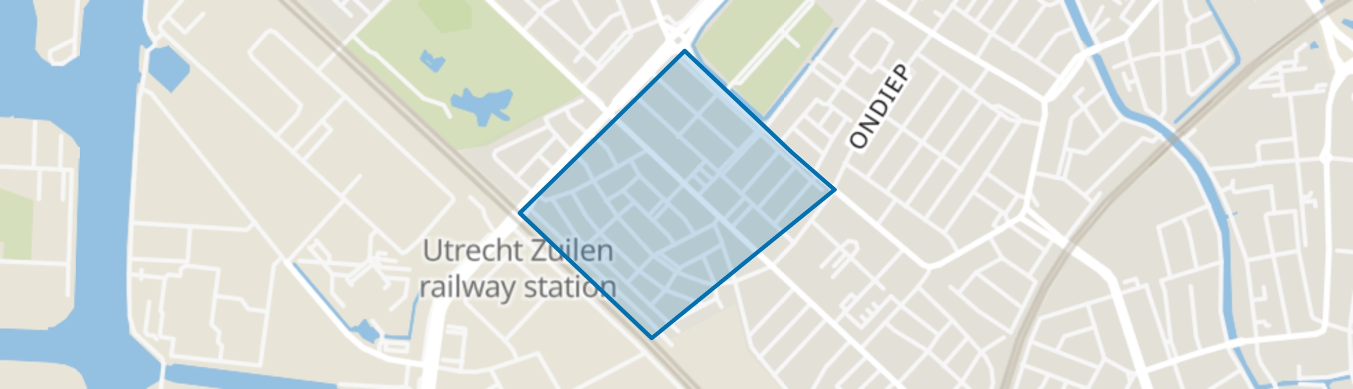 Egelantierstraat, Mariëndaalstraat e.o., Utrecht map